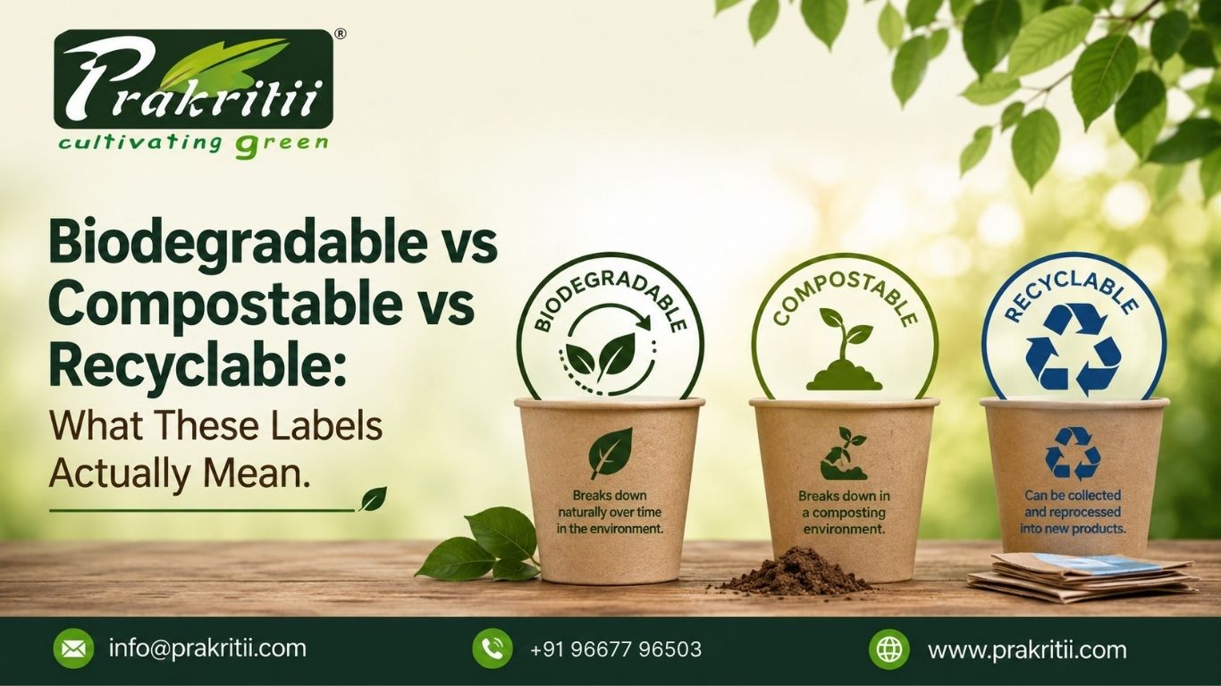 Biodegradable vs Compostable vs Recyclable: What These Labels Actually Mean