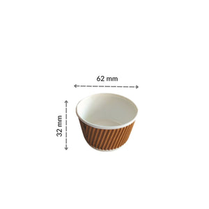 50ml Ripple Paper Food Container
