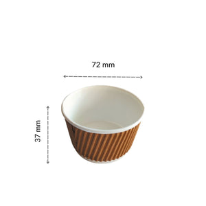 100ml Ripple Paper Food Container