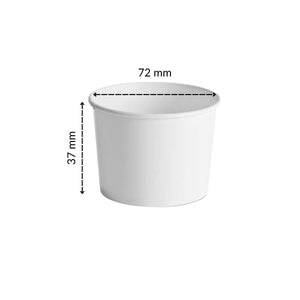 100ml White Paper Container