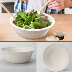 Bagasse Round Container With Lid