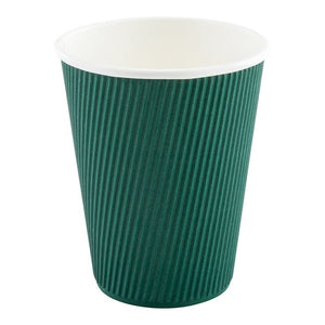 250ml Coloured Ripple Paper Glass