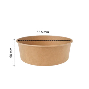 300ml Paper Container - (White / Kraft)