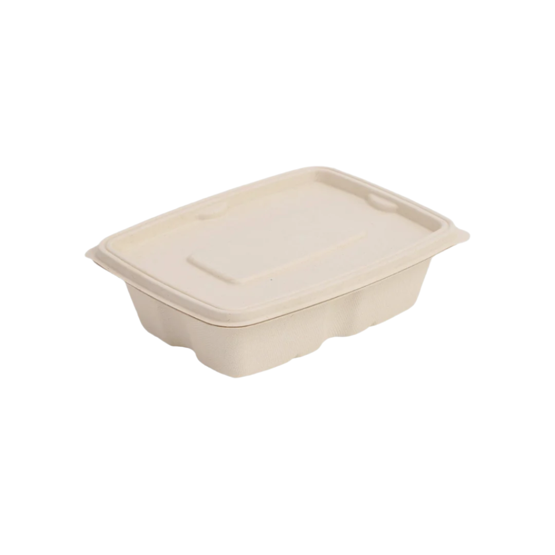 Bagasse Rectangle Container With Lid
