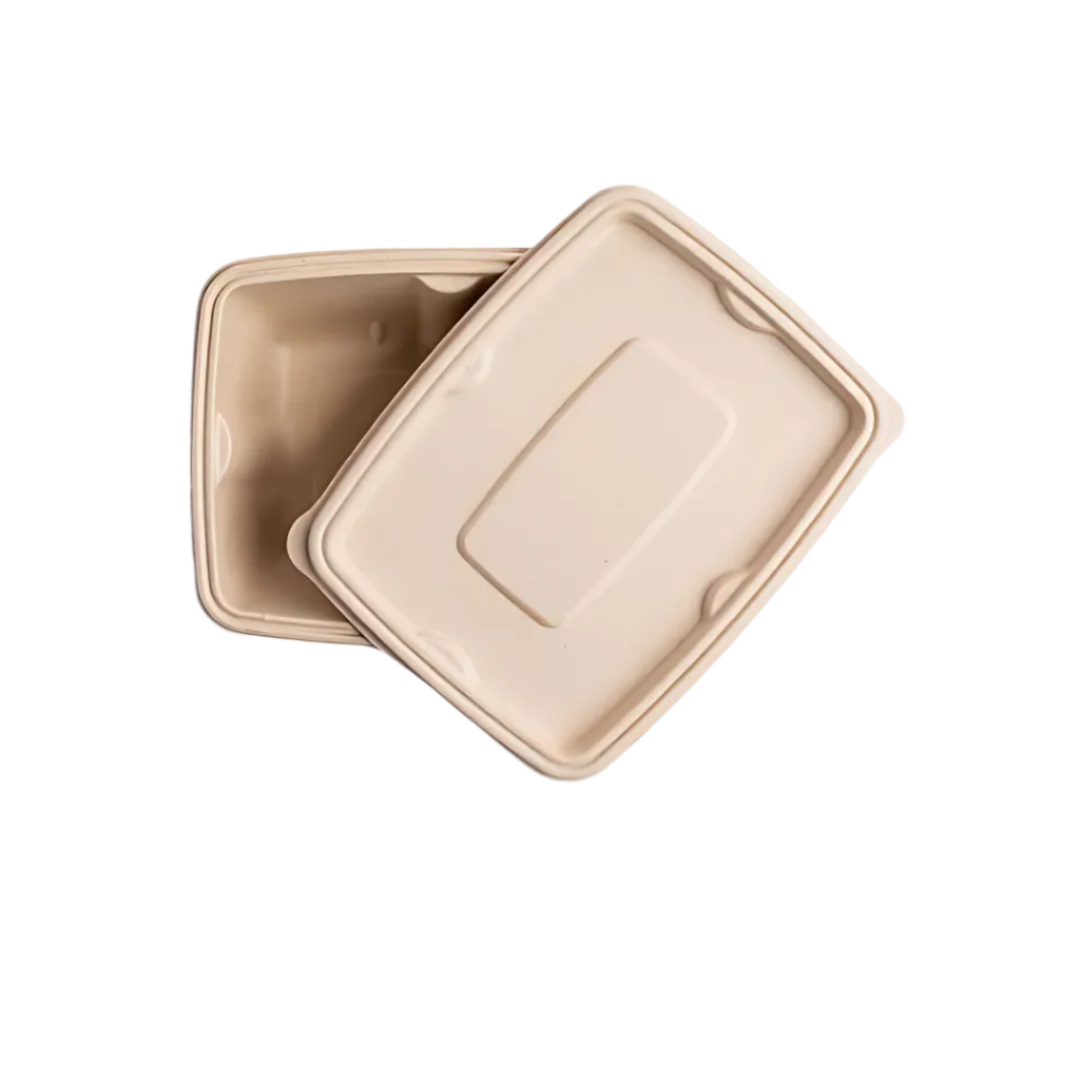 Bagasse Rectangle Container With Lid