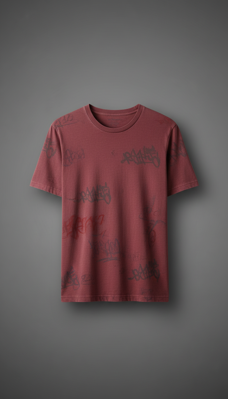 Street Capsule Tee With Raw Edge