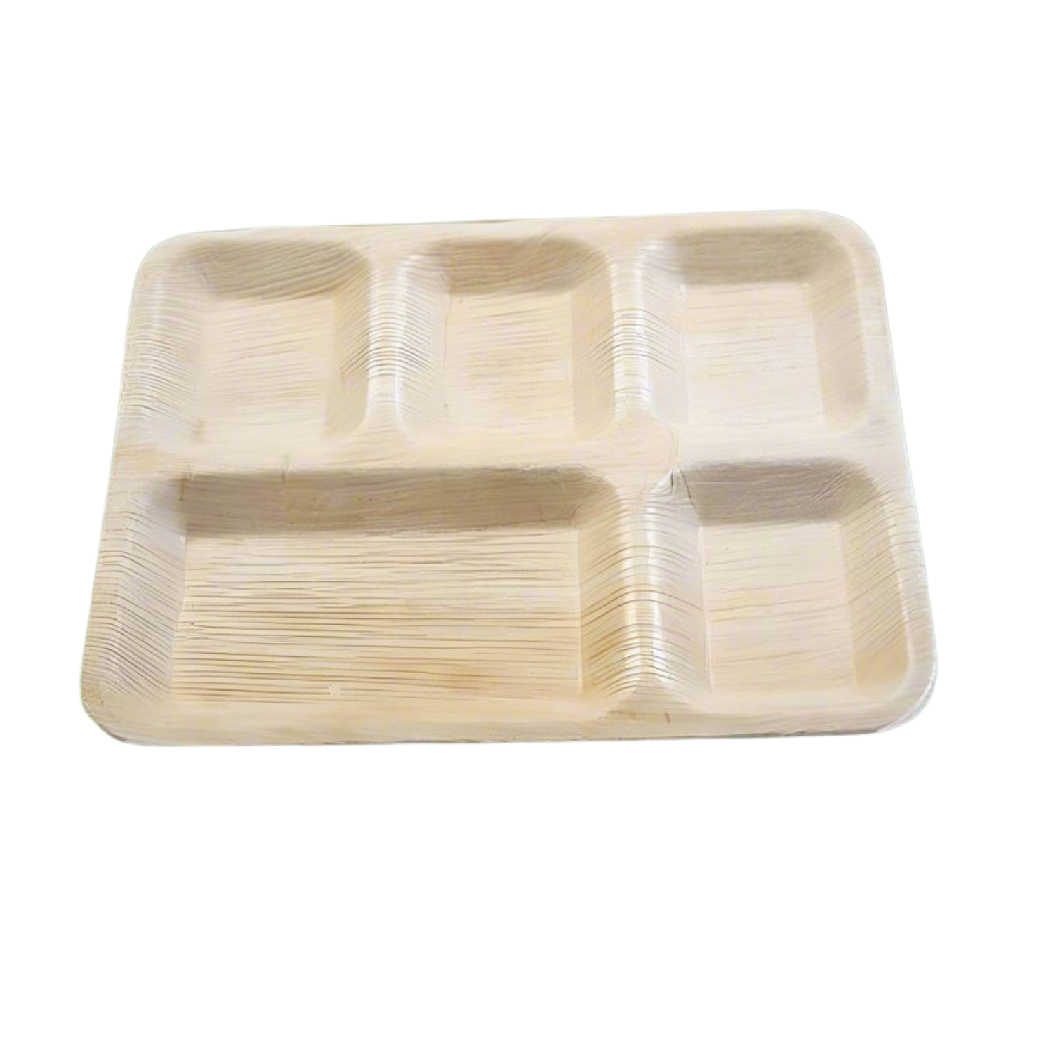 11" x 9" (28 cm x 33 cm) Rectangle 5 Partition Plates