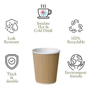 450 ML Ripple Paper Glass