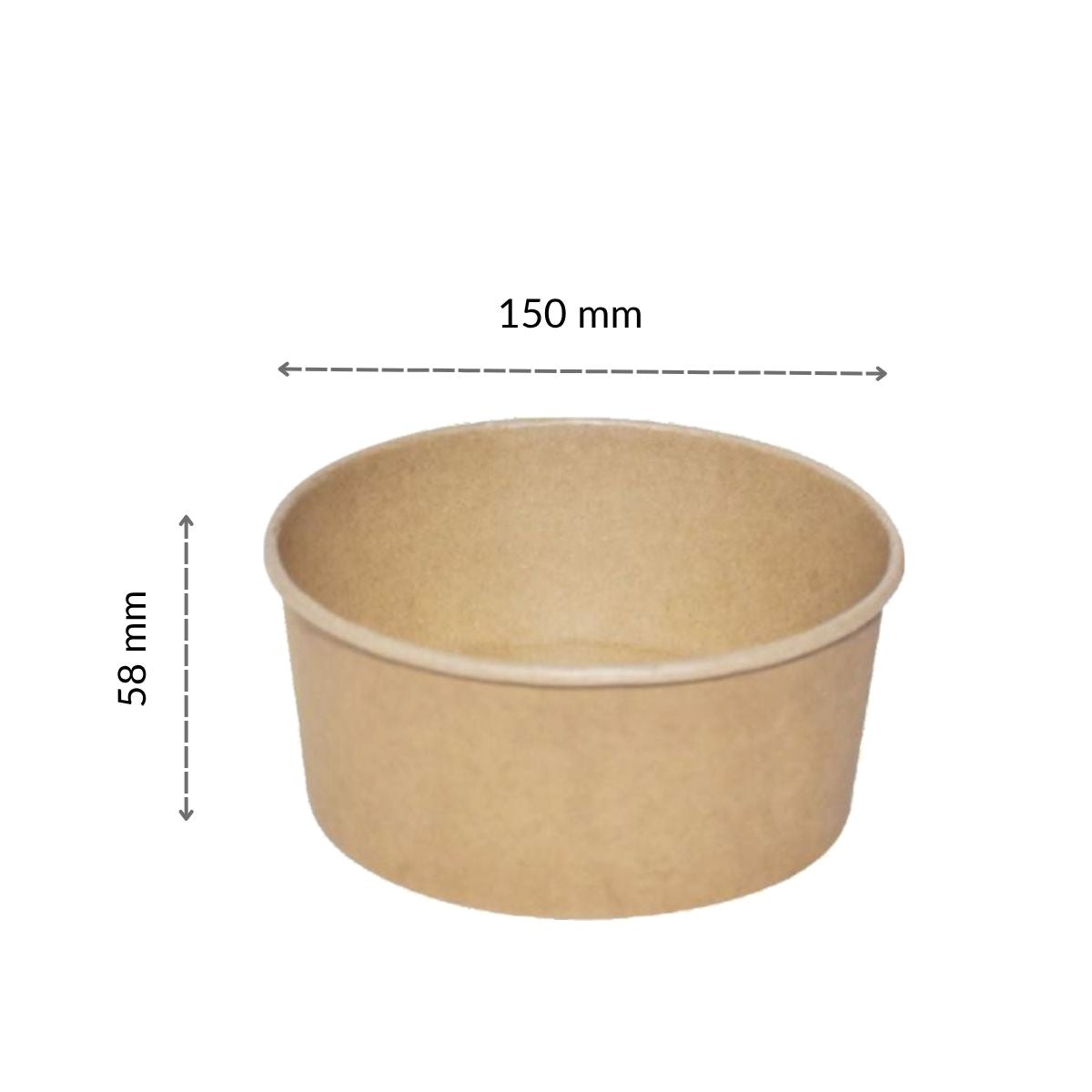 Paper Flat Container - 750ml