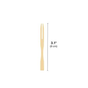 80 mm Wooden Fruits Forks