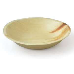 areca palm bowls Eco-Friendly 9" Round Deep Bowl – Biodegradable Areca Palm Leaf Serving Bowl