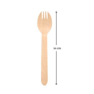 Paper Cutlery Pouches With 160mm Spork