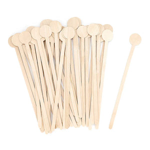 4" (10cm)  Wooden Coin Stirrer