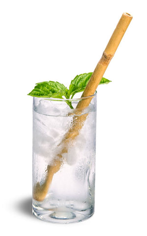 8" Natural Bamboo Straws