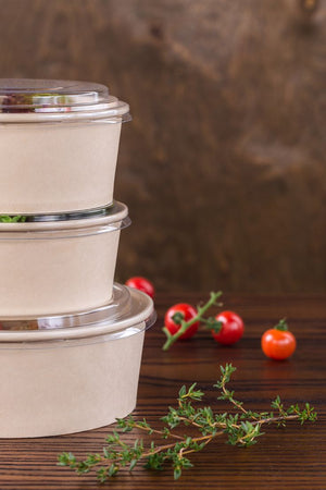 Paper Flat Container - 500ml