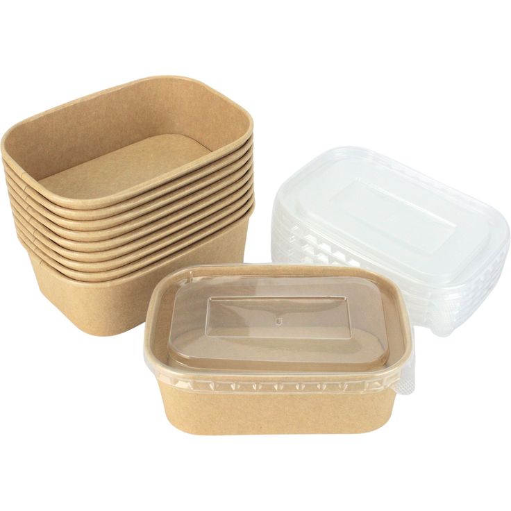 Paper Food Rectangle Container - 1000ml
