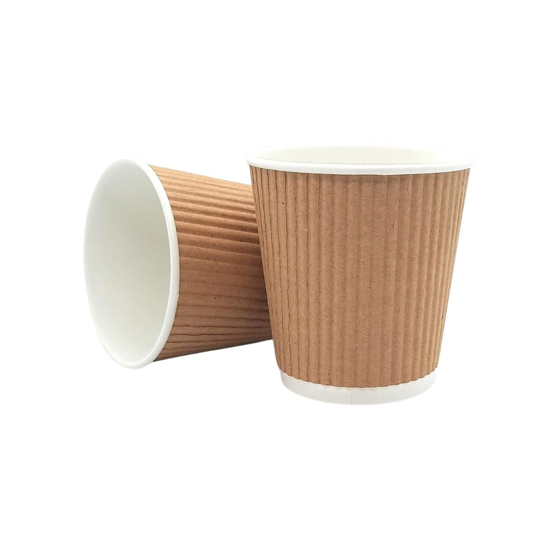 250ml Coloured Ripple Paper Glass