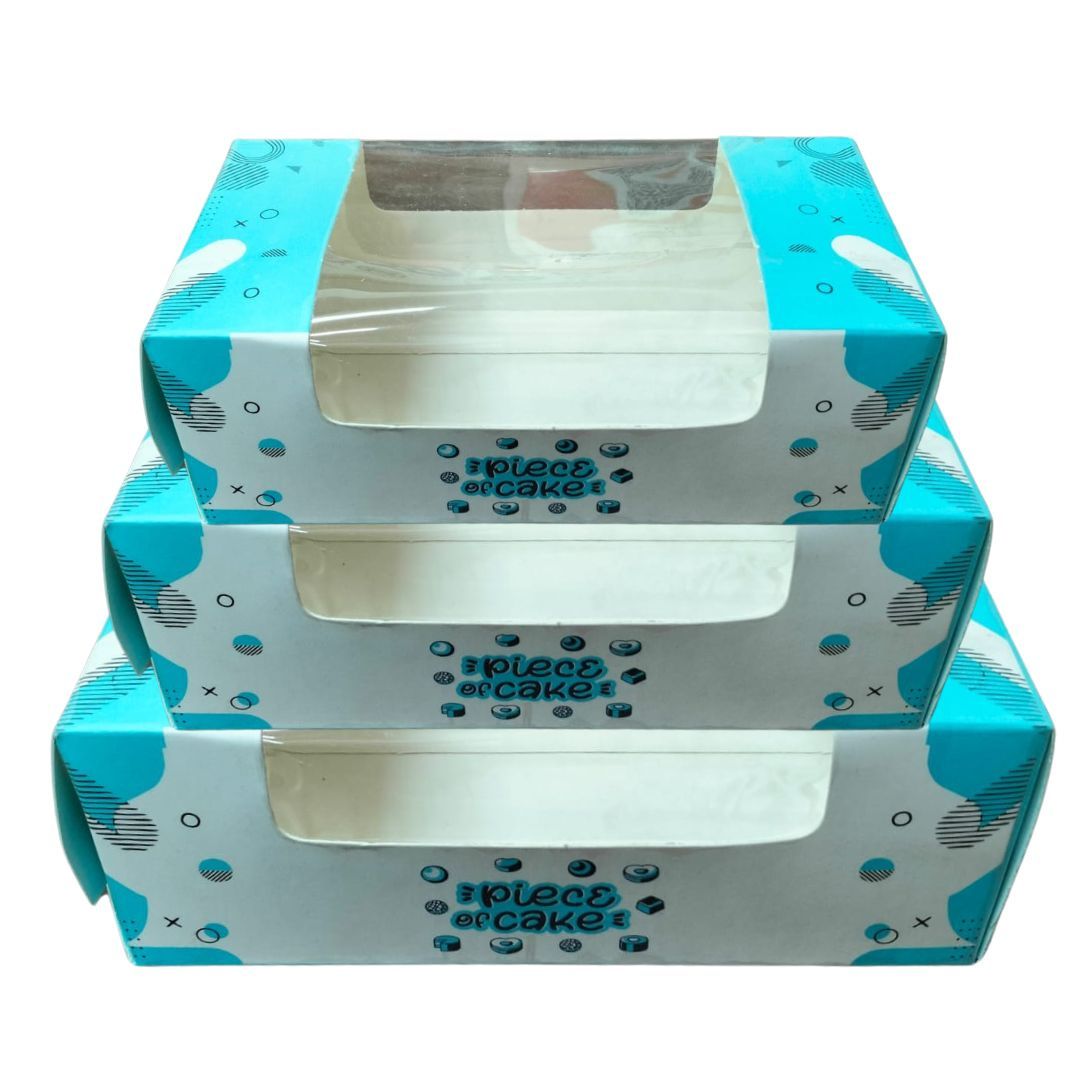 Paper Cake Box with Windows