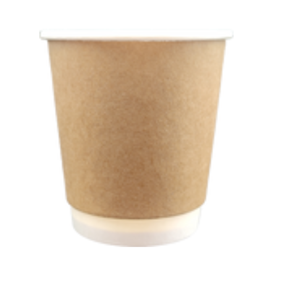 250 ML Dual Wall Kraft Paper Glass