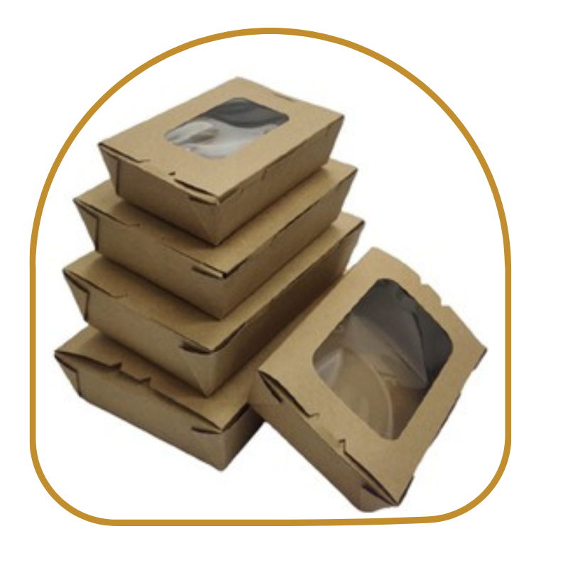 Paper Food Box with Windows 500ml