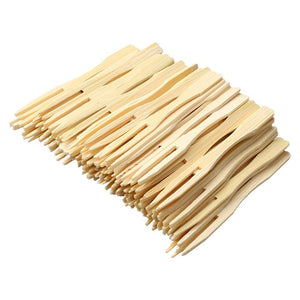 80 mm Bamboo Fruits Forks